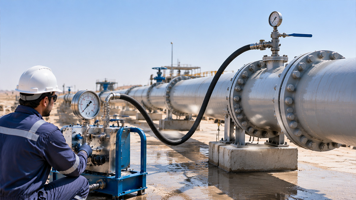 High-Pressure Testing Services in Bahrain: Hydrostatic & Pneumatic Testing for Pipelines and Vessels